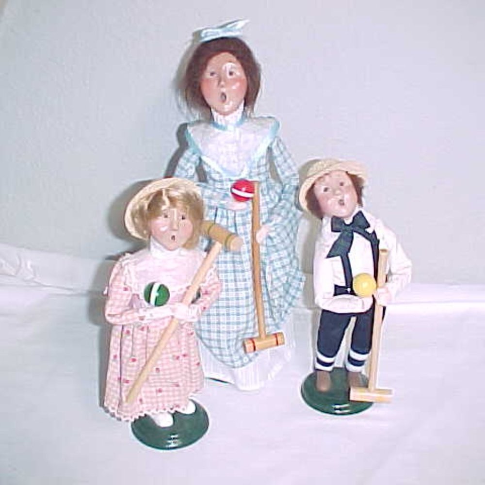 Byers’ Choice Croquette Carolers Family MOM BOY GIRL- 1999 and 2000